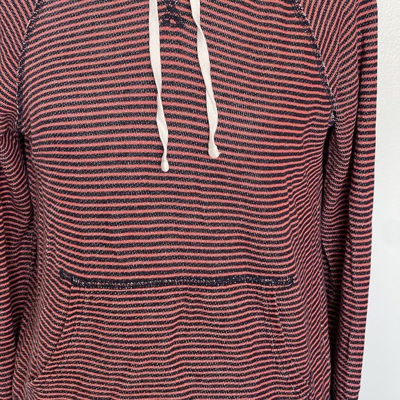 J. Crew Womens Hoodie Sweatshirt Size XS  Striped Drawstring Long Sleeve Flaw - Picture 16 of 16